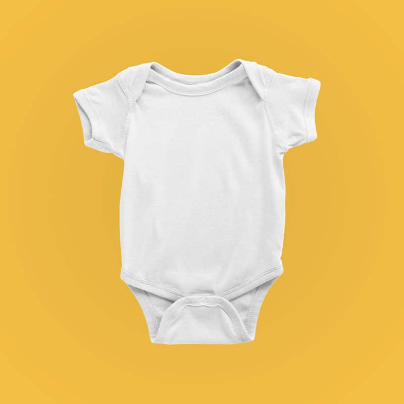 Baby Body Bio Kurzarm ohne Text und Motiv zum personalisieren