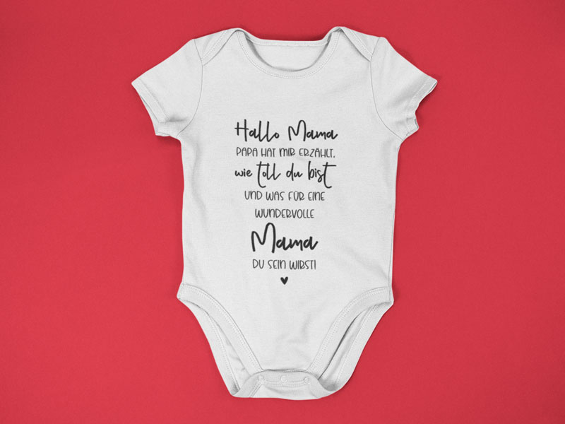 Baby Body als geschenk für Mama werdende Mütter