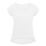 Frauen T-Shirt mit gerollten Ärmeln Vorne