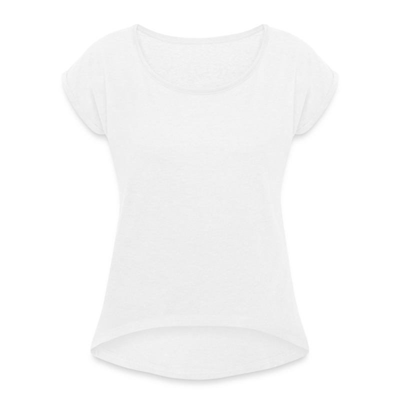 Frauen T-Shirt mit gerollten Ärmeln Vorne