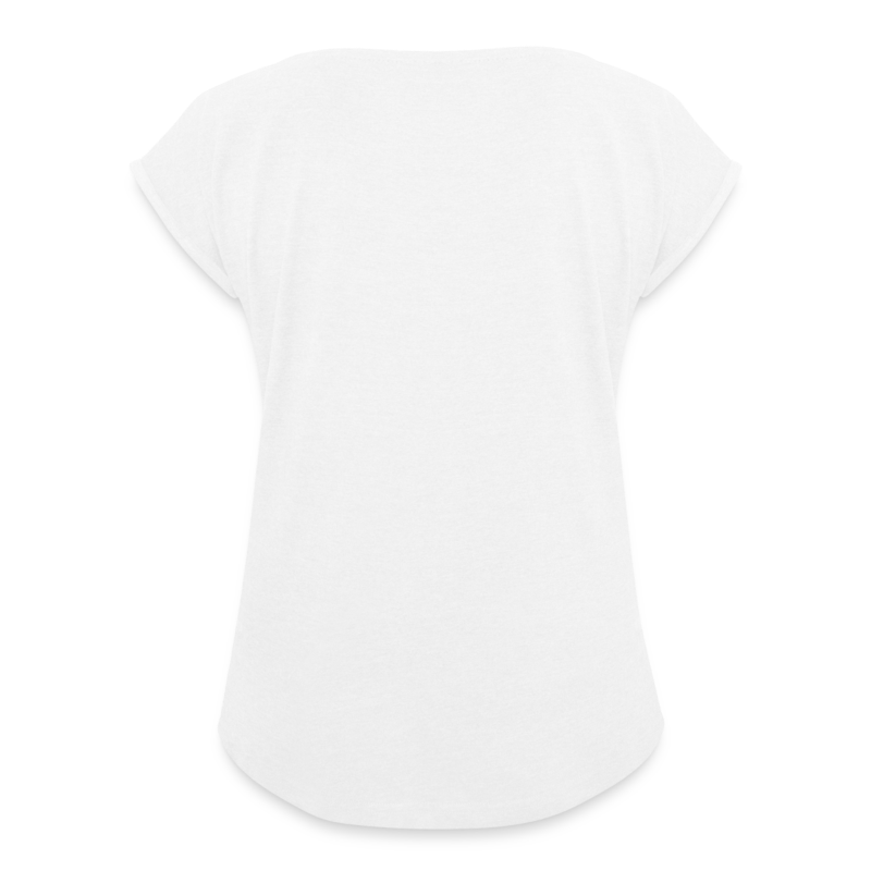 Frauen T-Shirt mit gerollten Ärmeln Hinten